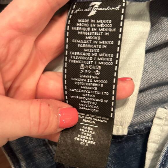 7 For All Mankind Women's MID RISE ANKLE SKINNY Jeans 27/4 - Picture 7 of 13